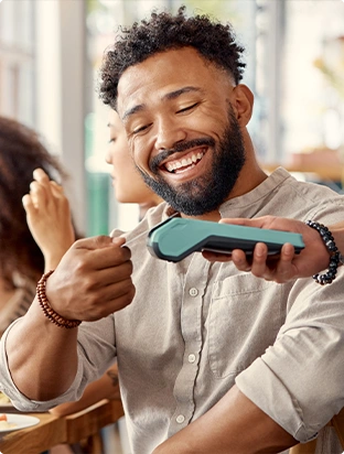 Contactless Payment at a Restaurant