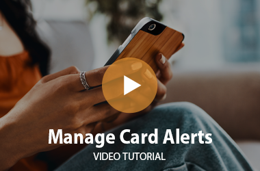 Manage My Cards – Alerts